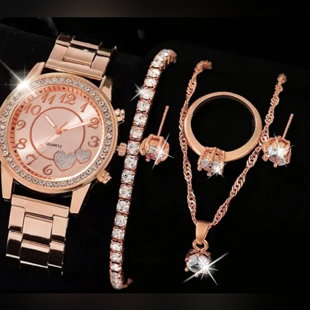 Rose Gold Jewelry Set